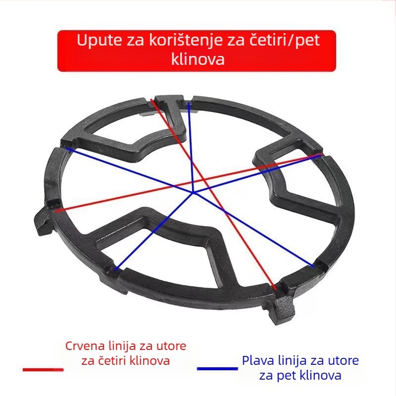 Stalak za pohranu kuhinjskog štednjaka, nosač plinskog štednjaka, stalak za plinski štednjak, stalak za bojler, stalak za štednjak, protuklizni stalak