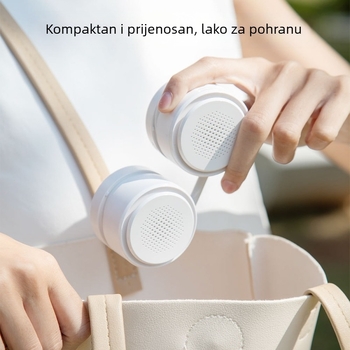 Novi stilski ventilator za vrat, jednostavno crijevo za sklapanje, ventilator za punjenje, vanjski sportovi, prijenosni mali ventilator