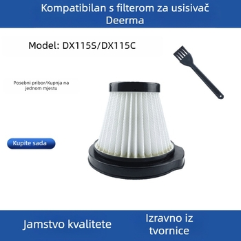 Odnosi se na dodatke za filter usisavača Mijia Delma DX115S/DX115C, potrošni materijal za filter grinja
