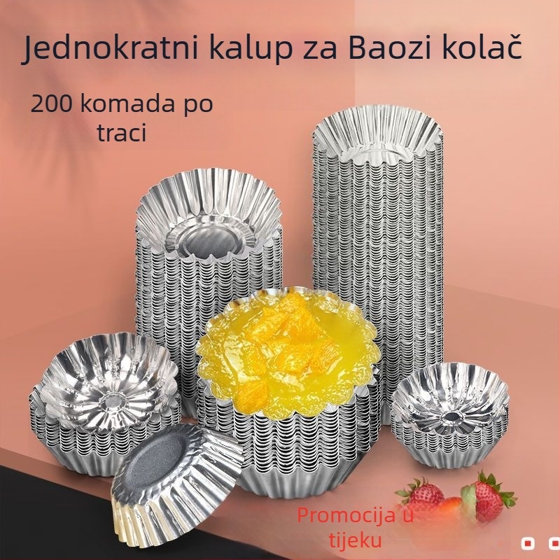 Krizantema lampa zdjela torta kalup za jaja jednokratna pečenja aluminijska folija šalica rižin kolač rižin kolač desert baza od aluminijske folije