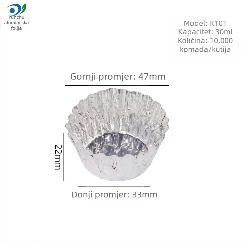 Krizantema lampa zdjela torta kalup za jaja jednokratna pečenja aluminijska folija šalica rižin kolač rižin kolač desert baza od aluminijske folije