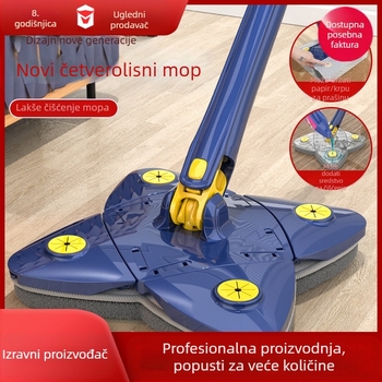 360-stupanjski rotirajući trokutni mop strop zid krov stakleni zid djetelina s četiri lista mop s četiri kuta