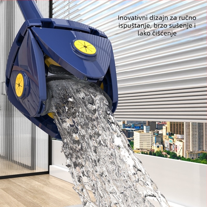 360-stupanjski rotirajući trokutni mop strop zid krov stakleni zid djetelina s četiri lista mop s četiri kuta