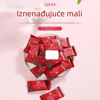 Komprimirani ručnik za lice, ženski pamučni putni ručnik za jednokratnu upotrebu, prijenosni, tvornički izravna prodaja