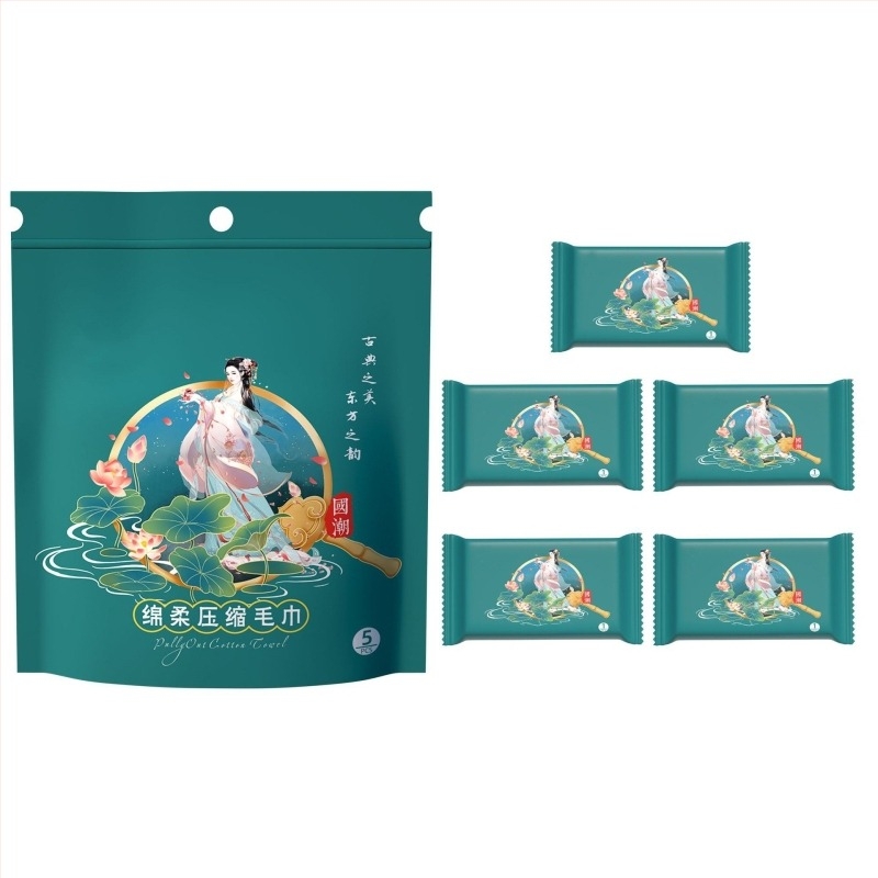 Komprimirani ručnik za lice, ženski pamučni putni ručnik za jednokratnu upotrebu, prijenosni, tvornički izravna prodaja