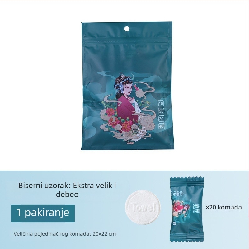 Komprimirani ručnik za lice, ženski pamučni putni ručnik za jednokratnu upotrebu, prijenosni, tvornički izravna prodaja