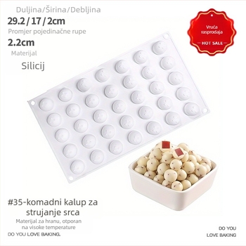 Silikonski kalup za tortu s nadjevom u obliku srca, okrugli sferni, za hokej na ledu, jogurt, smrznuto mlijeko, žuta kugla od gloga, kocka leda, kutija za led 5g g