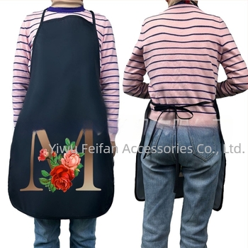 Nova pregača od pamuka i lana serije slova, jednostavna vodootporna radna odjeća protiv ulja, s fiksnim logotipom na veliko