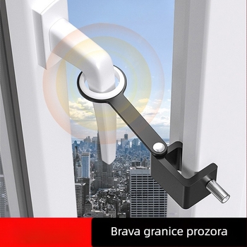 Brava za prozor, dječja brava protiv pada, brava za guranje, graničnik za otvaranje prozora, držač za prozore u visokim zgradama, dječja brava protiv pada