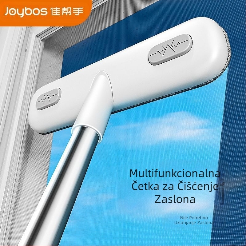 Četka za čišćenje prozorskih mreža, artefakt kućanski, nerastavljajući i ne perući, dvostrani dugi alat za čišćenje prozorskih mreža dva u jednom