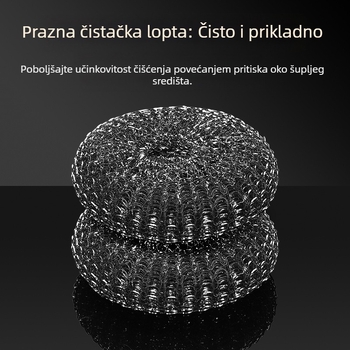 Čelična žičana kuglica od nehrđajućeg čelika, kućanska, nelijeva se, kuhinjska četka za pranje posuđa, željezna žičana kuglica, kuglica za uklanjanje prljavštine