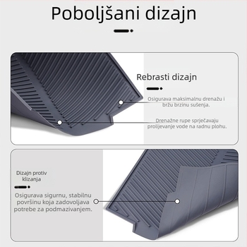 Silikonska odvodna podloga Kuhinjski pribor Filter podloga Kućanski blagovaonski stol Filter podloga Silikonska odvodna ploča