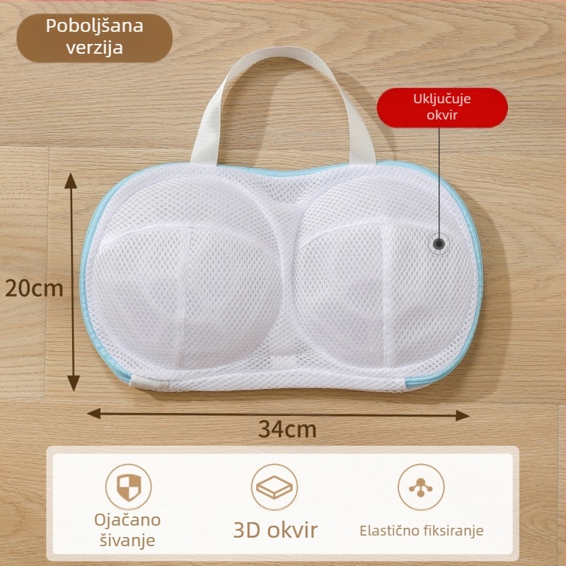 Vrećica za rublje za grudnjake, perilica rublja, čišćenje donjeg rublja, posebna filter vrećica protiv deformacija, vrećica za pranje grudnjaka, mrežasti džep