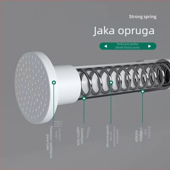 Teleskopska šipka bez bušenja, šipka za vješalicu za odjeću, stalak za kupaonicu, držač za WC, šipka za tuš, šipka za zavjese, potporna šipka za ormar u spavaćoj sobi