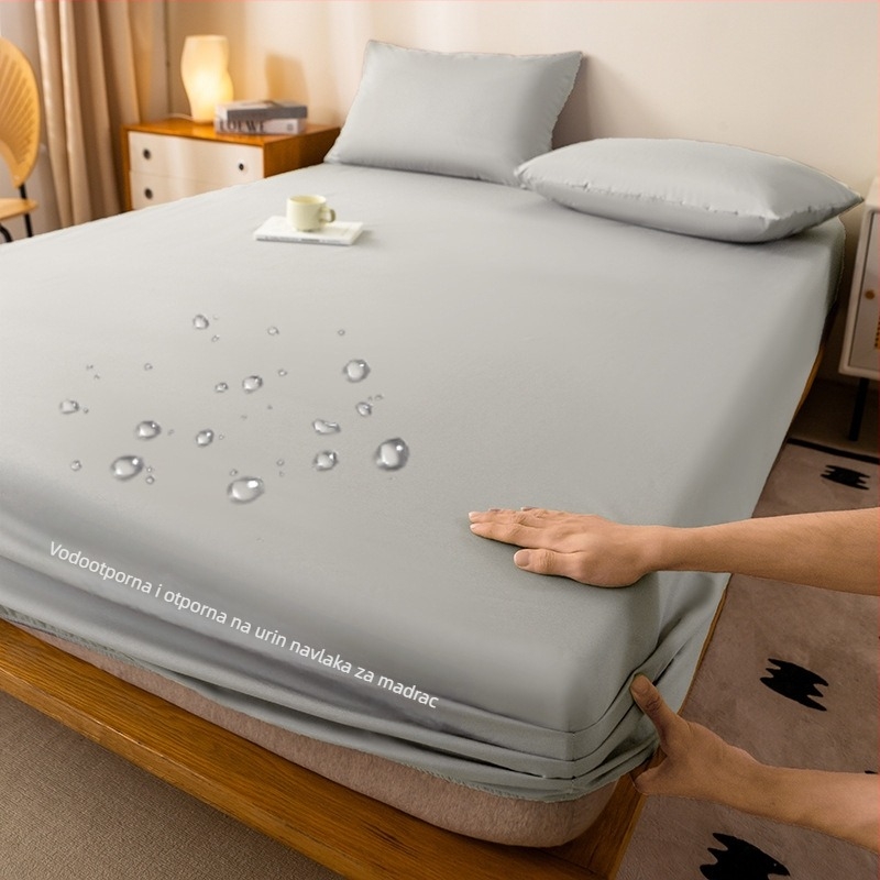Jednobojna oprana pamučna vodootporna navlaka za krevet, protuklizna, otporna na urin, zaštitna navlaka za madrac, za hotelsku jastučnicu, zaštitna navlaka za prekograničnu vanjsku trgovinu
