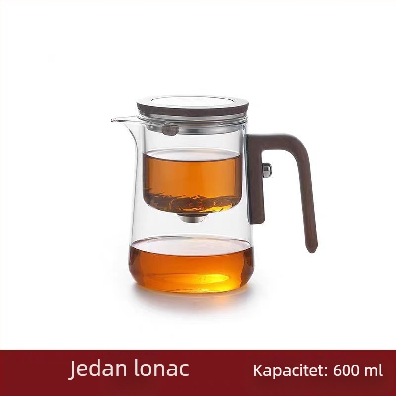Magnetni čajnik bez šipke, lepršavi, stakleni uložak za šalice, odvajanje čaja, filter s jednim ključem, kućni čajni set na zalihi veleprodaja