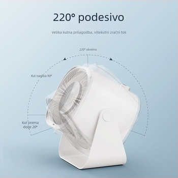Weile Star 25 novi stolni ventilator inteligentni digitalni zaslon mali ventilator 100 beskonačni stolni zidni ventilator s dvostrukom namjenom