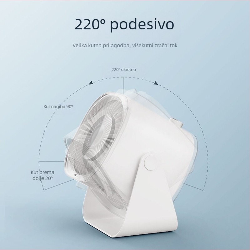 Weile Star 25 novi stolni ventilator inteligentni digitalni zaslon mali ventilator 100 beskonačni stolni zidni ventilator s dvostrukom namjenom