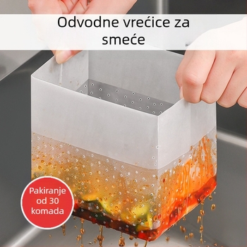Samostojeća vreća za smeće za sudoper, vreća za jednokratnu upotrebu, ostatci kuhinjskog sudopera, filter s filterom protiv začepljenja, mrežasta vreća za vodu
