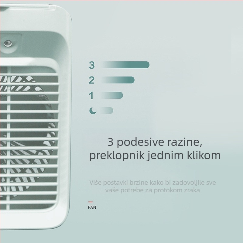 Mini hladnjak zraka, mali električni ventilator, ventilator za klima uređaj, hlađenje, ovlaživanje, studentski dom, ured, USB punjenje, mali ventilator