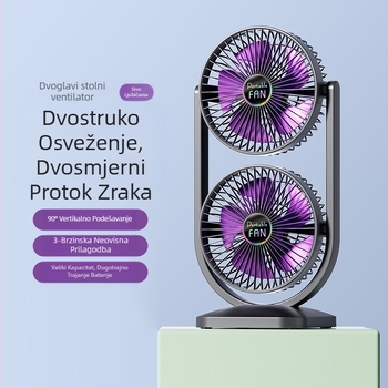 Novi ventilator s USB punjenjem, stolni ventilator, veliki dvosmjerni ventilator, proizvođači vanjskih ventilatora za kampiranje