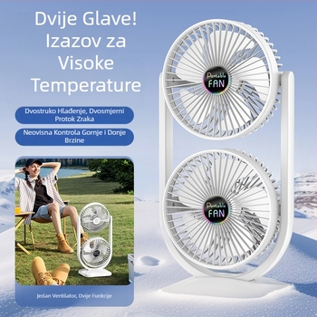 Novi ventilator s USB punjenjem, stolni ventilator, veliki dvosmjerni ventilator, proizvođači vanjskih ventilatora za kampiranje