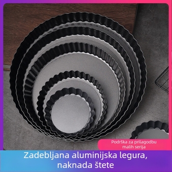 Tanjur za pitu od krizanteme s živim dnom, neprianjajući, 8 inča, kućanski kalup za pečenje pite od jabuka, tanjur za pizzu, posuda za pečenje kolača, pladanj za pizzu