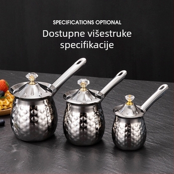 Aparat za kavu od nehrđajućeg čelika sa šiljastim ustima za izvlačenje cvijeta u šalicu za mlijeko u mjehurićima u šalici za mlijeko u šalici za izvlačenje cvijeta u staklenku za vosak u šalici za topljenje voska u šalici