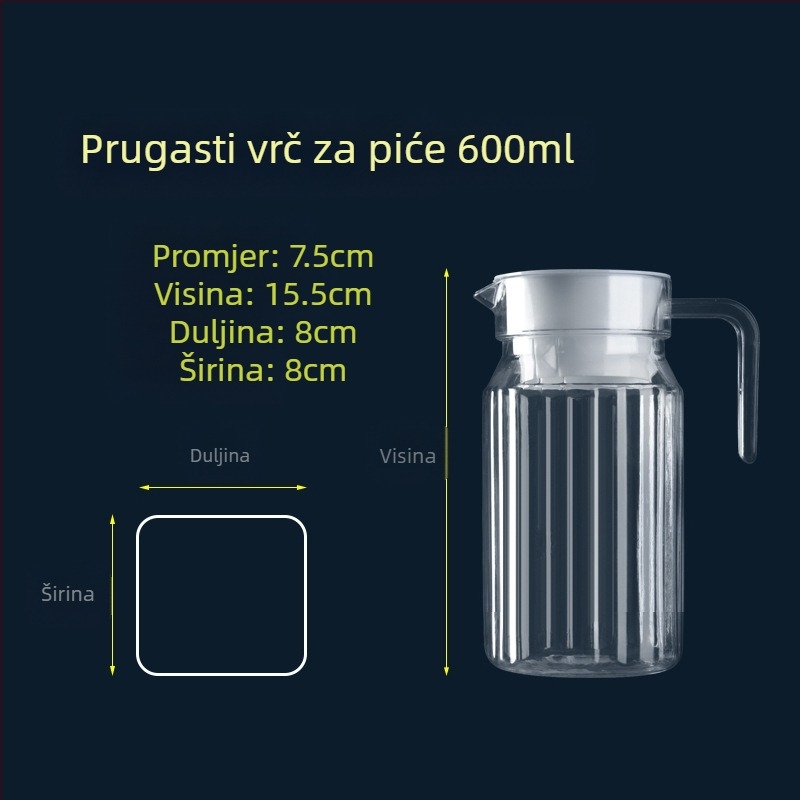 Akrilni plastični hladni čajnik za restoran, čajnik za restoran bar, lonac za pivo, cvijeće, čajnik, dekanter, PC lonac za sok