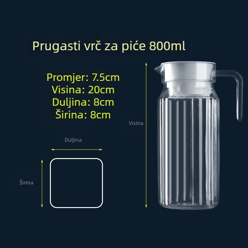 Akrilni plastični hladni čajnik za restoran, čajnik za restoran bar, lonac za pivo, cvijeće, čajnik, dekanter, PC lonac za sok