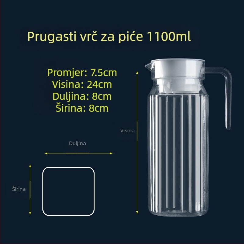 Akrilni plastični hladni čajnik za restoran, čajnik za restoran bar, lonac za pivo, cvijeće, čajnik, dekanter, PC lonac za sok
