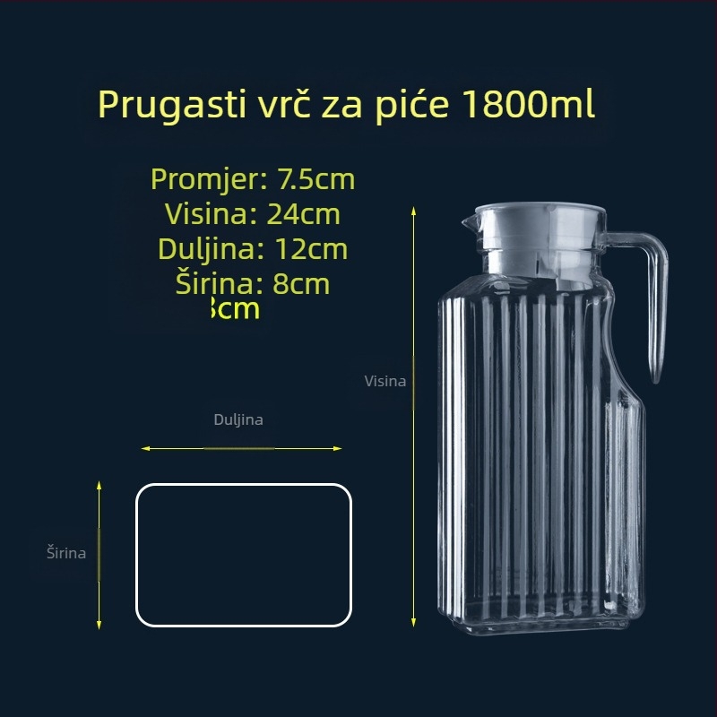 Akrilni plastični hladni čajnik za restoran, čajnik za restoran bar, lonac za pivo, cvijeće, čajnik, dekanter, PC lonac za sok