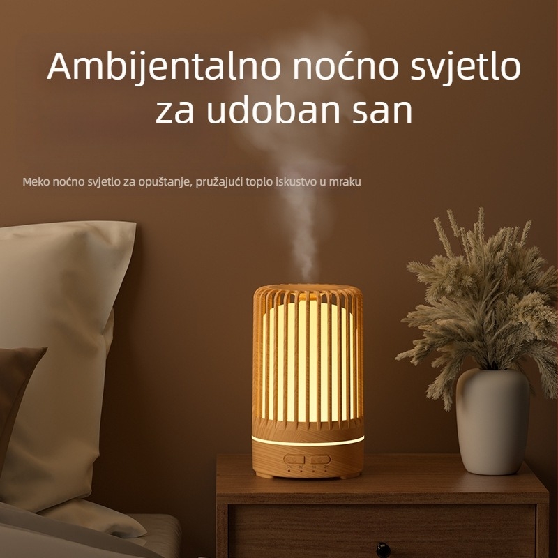 Prekogranični kavez za ptice, šuplji drveni zrnasti stroj za aromaterapiju, spavaća soba, mali ovlaživač zraka uz krevet, difuzor za aromaterapiju s utikačem za vanjsku trgovinu