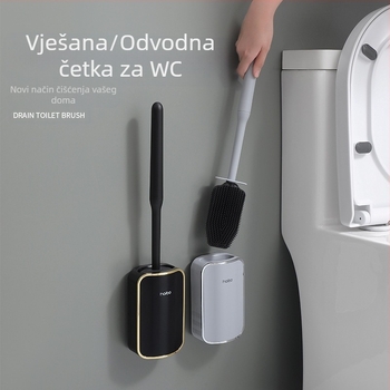 Četka za WC vanjske trgovine bez slijepih ulica, pristupačna luksuzna zidna četka za WC, čučanj za kupaonicu, čišćenje WC-a