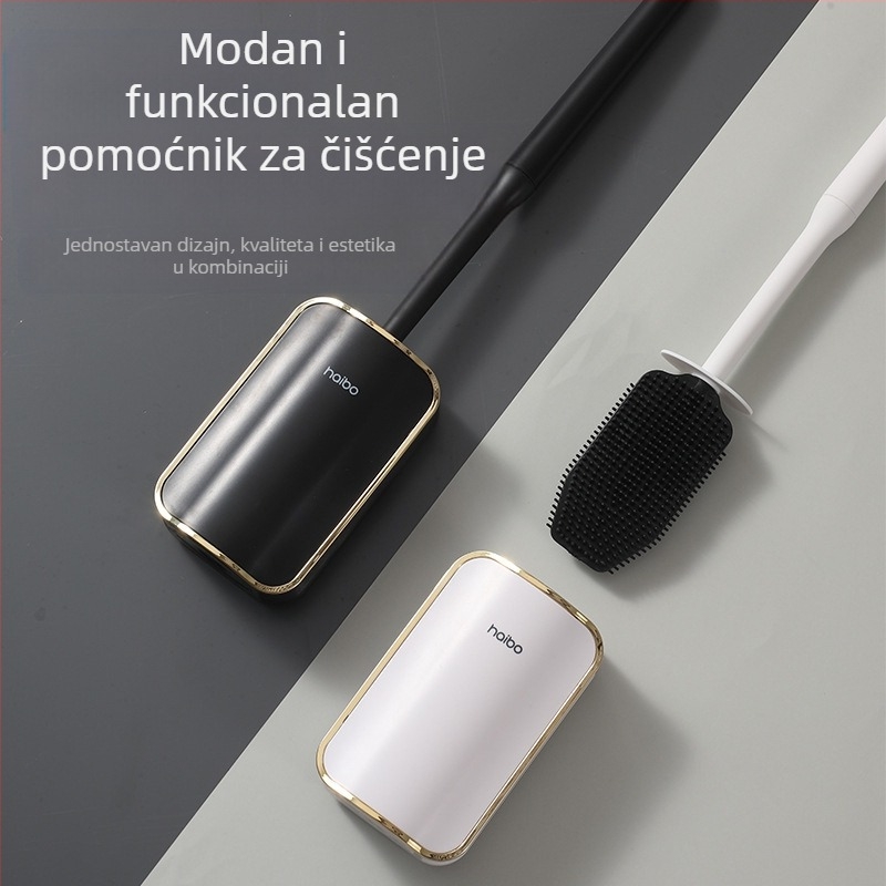 Četka za WC vanjske trgovine bez slijepih ulica, pristupačna luksuzna zidna četka za WC, čučanj za kupaonicu, čišćenje WC-a