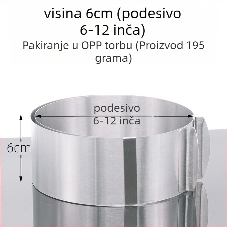 Ako želite pronaći okrugli mousse od nehrđajućeg čelika, možete ručno podesiti kalup za tortu u obliku srca u više oblika.