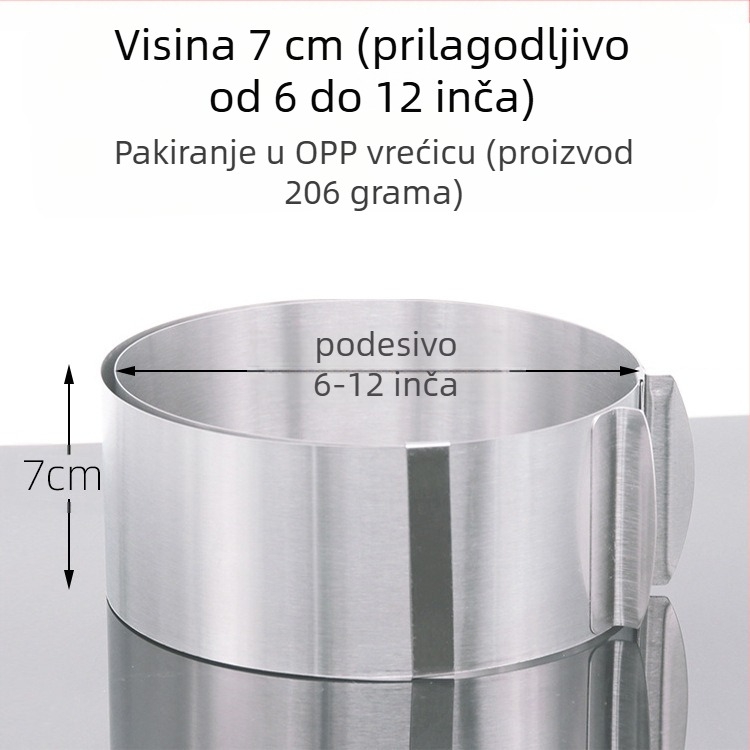 Ako želite pronaći okrugli mousse od nehrđajućeg čelika, možete ručno podesiti kalup za tortu u obliku srca u više oblika.