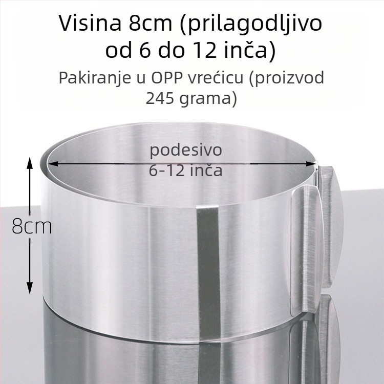 Ako želite pronaći okrugli mousse od nehrđajućeg čelika, možete ručno podesiti kalup za tortu u obliku srca u više oblika.
