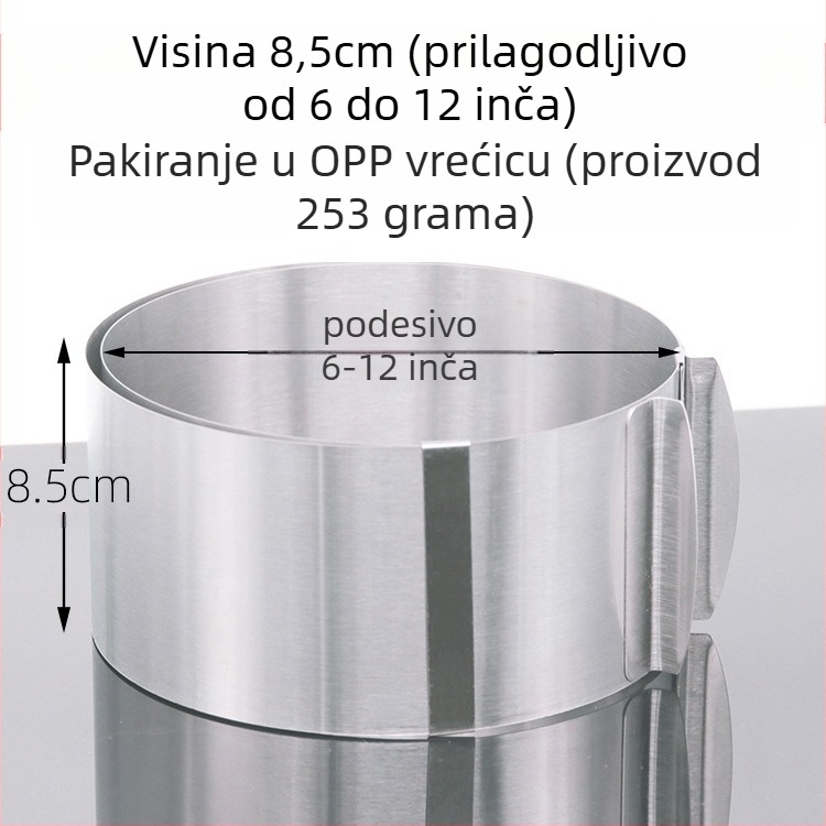 Ako želite pronaći okrugli mousse od nehrđajućeg čelika, možete ručno podesiti kalup za tortu u obliku srca u više oblika.