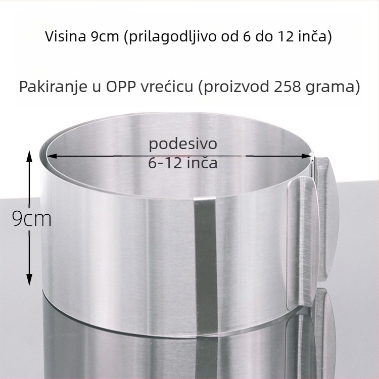 Ako želite pronaći okrugli mousse od nehrđajućeg čelika, možete ručno podesiti kalup za tortu u obliku srca u više oblika.