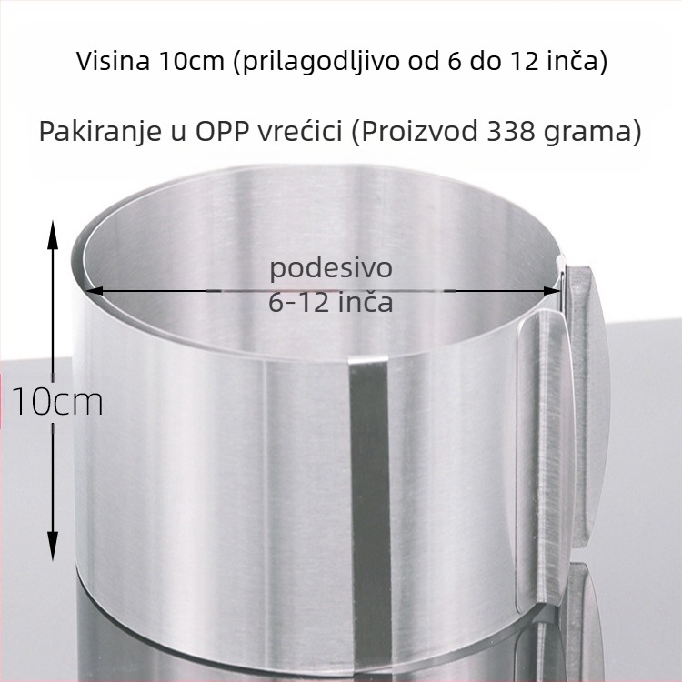 Ako želite pronaći okrugli mousse od nehrđajućeg čelika, možete ručno podesiti kalup za tortu u obliku srca u više oblika.