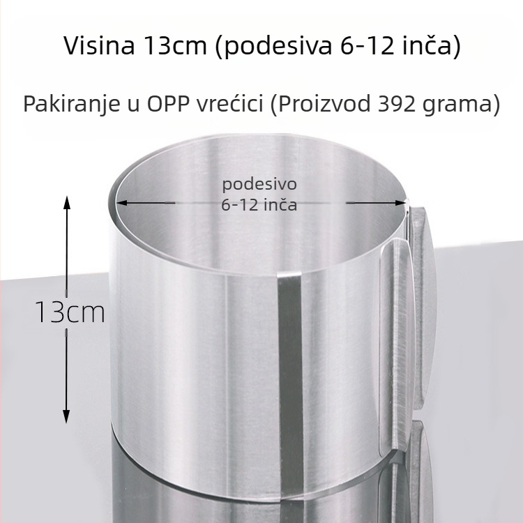Ako želite pronaći okrugli mousse od nehrđajućeg čelika, možete ručno podesiti kalup za tortu u obliku srca u više oblika.