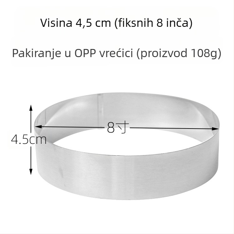 Ako želite pronaći okrugli mousse od nehrđajućeg čelika, možete ručno podesiti kalup za tortu u obliku srca u više oblika.
