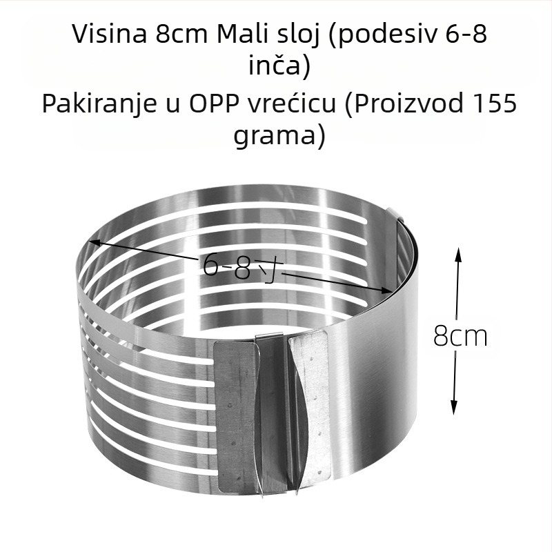 Ako želite pronaći okrugli mousse od nehrđajućeg čelika, možete ručno podesiti kalup za tortu u obliku srca u više oblika.