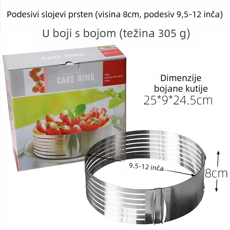 Ako želite pronaći okrugli mousse od nehrđajućeg čelika, možete ručno podesiti kalup za tortu u obliku srca u više oblika.