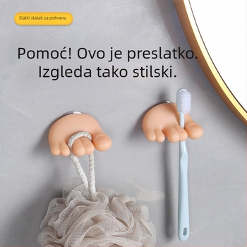 Mala crvena knjiga s palcem, slatka vakuumska čašica za prste na nogama, stalak za četkice za zube s internetskom kukom za slavne osobe, smiješna osobnost, držač za električne četkice za zube