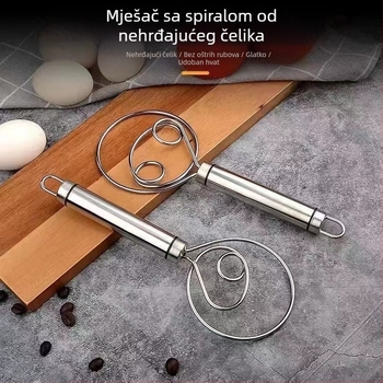 Ručna miješalica za tijesto od nehrđajućeg čelika, artefakti za rezance i mješalica za rezance, štapić za miješanje praha za rezance