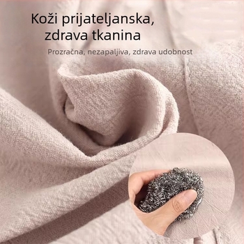 Novi stil, jednostavna platnena pregača, kuhinja, kućanstvo, prozračna, otporna na ulje, ženska radna odjeća s cvjetnim uzorkom u struku