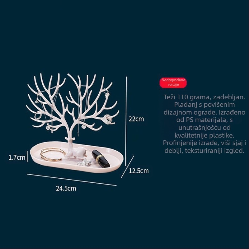 Novi naušnice u obliku roga, stalak za nakit, naušnice, narukvice, pohrana nakita, vješalica za nakit, moderan i pristupačan...