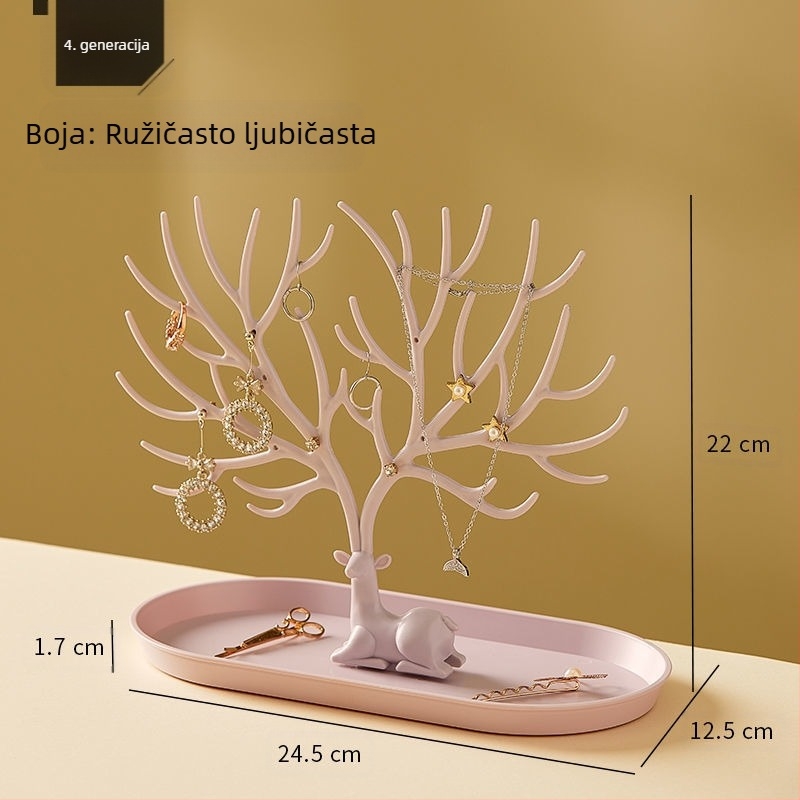 Novi naušnice u obliku roga, stalak za nakit, naušnice, narukvice, pohrana nakita, vješalica za nakit, moderan i pristupačan...